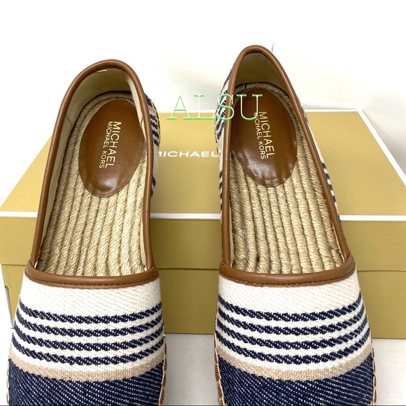 Michael Kors Mathilde Espadrille Canvas Navy Women - Picture 8 of 10
